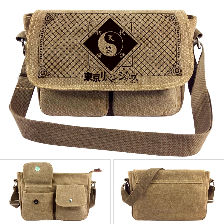 Tokyo Revengers Anime peripheral canvas shoulder bag shoulder bag 7x28x20cm