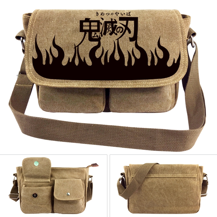 Demon Slayer Kimets Anime peripheral canvas shoulder bag shoulder bag 7x28x20cm