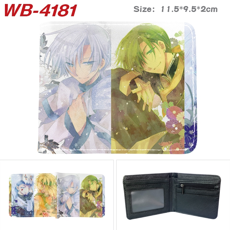 chenxigongzhu Anime color book two-fold leather wallet 11.5X9.5X2CM  WB-4181A