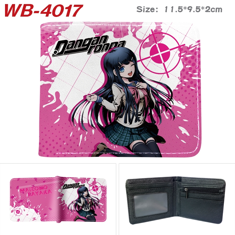 Dangan-Ronpa Anime color book two-fold leather wallet 11.5X9.5X2CM  WB-4017A
