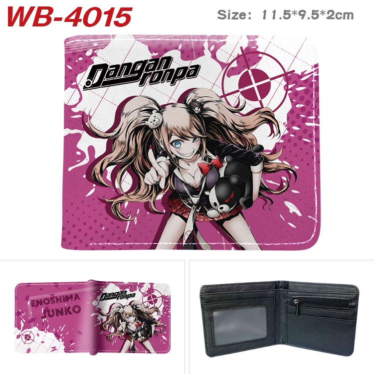 Dangan-Ronpa Anime color book two-fold leather wallet 11.5X9.5X2CM  WB-4015A