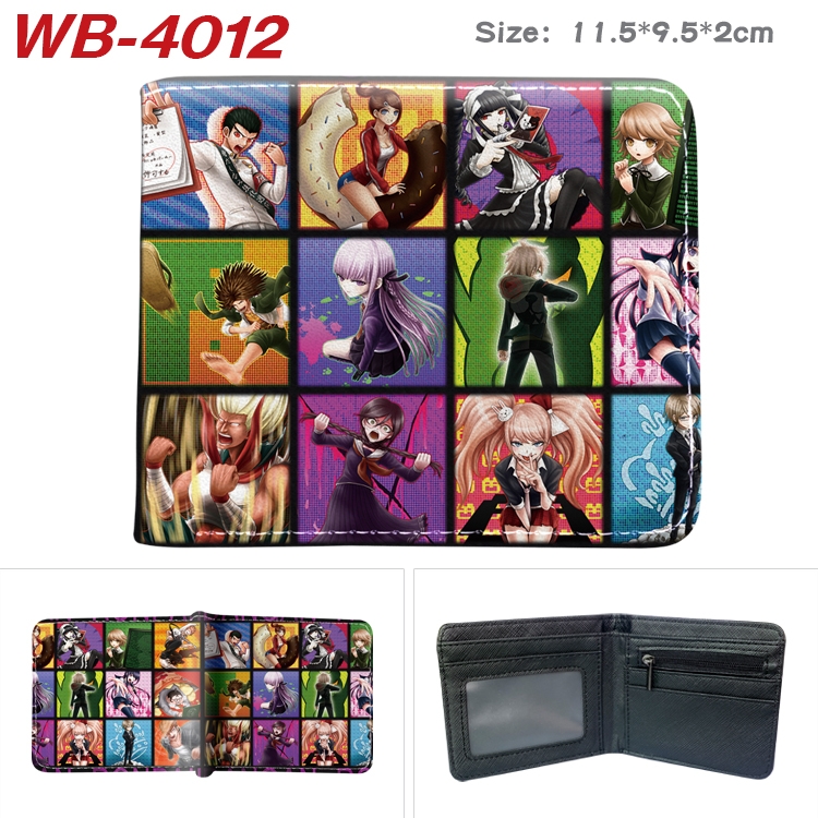 Dangan-Ronpa Anime color book two-fold leather wallet 11.5X9.5X2CM WB-4012A