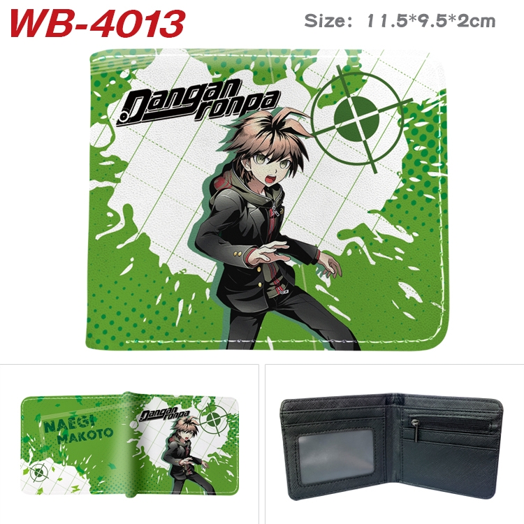 Dangan-Ronpa Anime color book two-fold leather wallet 11.5X9.5X2CM WB-4013A