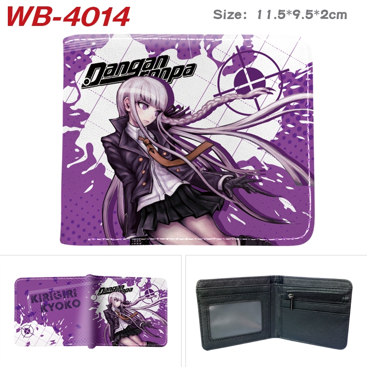 Dangan-Ronpa Anime color book two-fold leather wallet 11.5X9.5X2CM  WB-4014A
