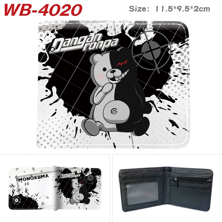 Dangan-Ronpa Anime color book two-fold leather wallet 11.5X9.5X2CM  WB-4020A