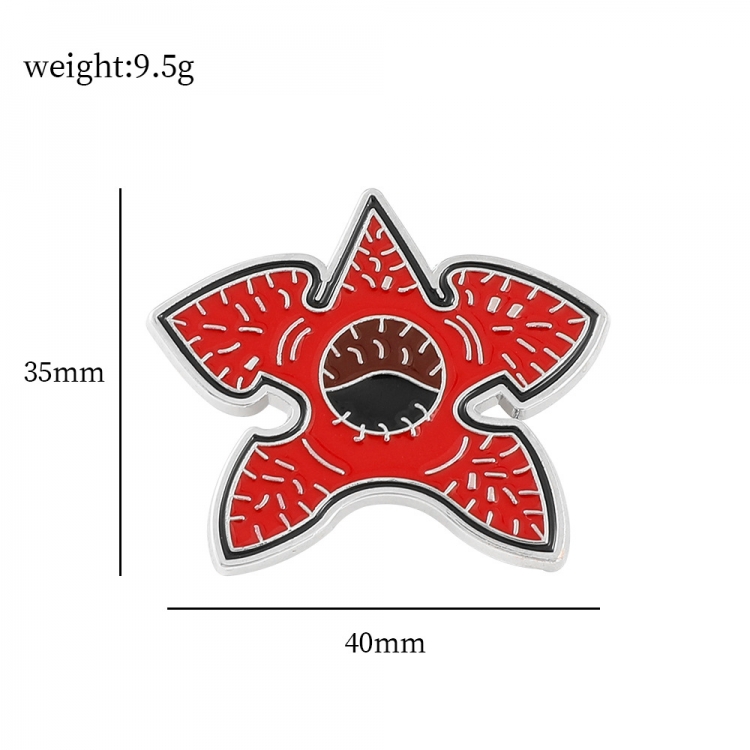 Stranger Things Cartoon metal brooch badge accessories OPP bag 3.6X4CM price for 5 pcs