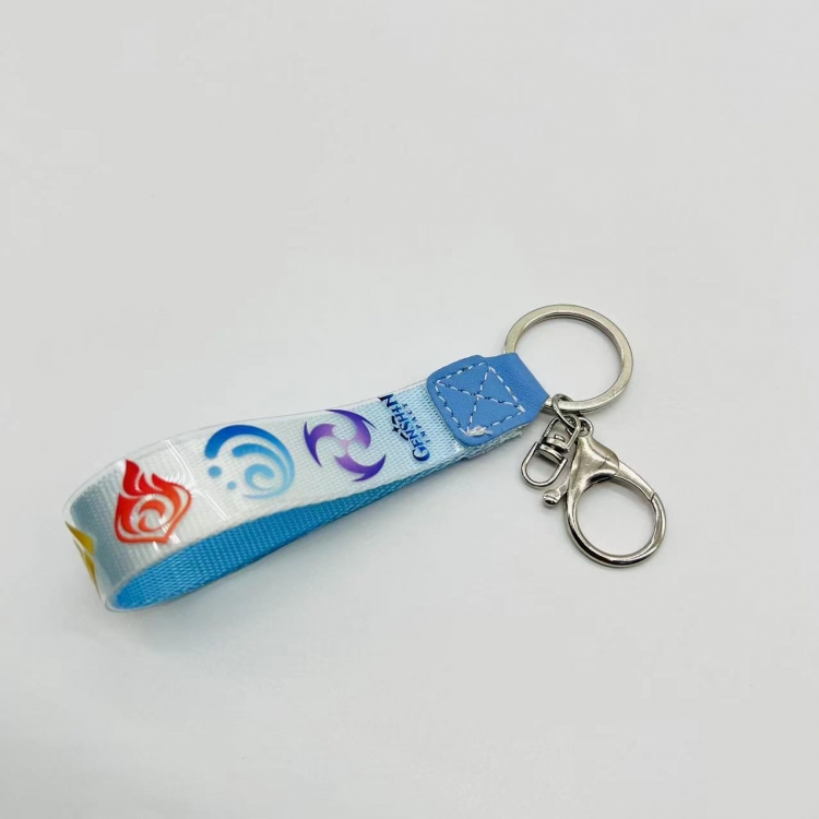 Genshin Impact Anime peripheral colorful lanyard keychain Blister cardboard packaging  736 price for 5 pcs