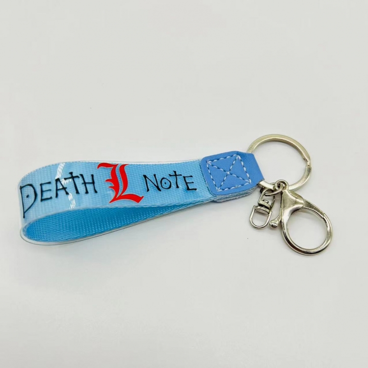 Death note Anime peripheral colorful lanyard keychain Blister cardboard packaging 821 price for 5 pcs