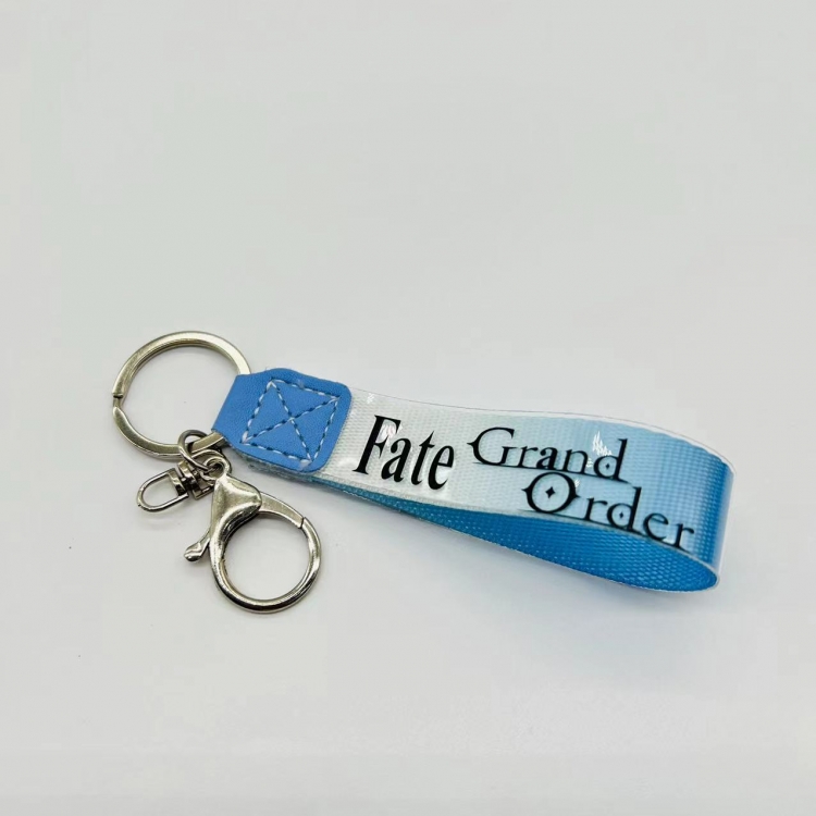 Fate stay night Anime peripheral colorful lanyard keychain Blister cardboard packaging  857 price for 5 pcs