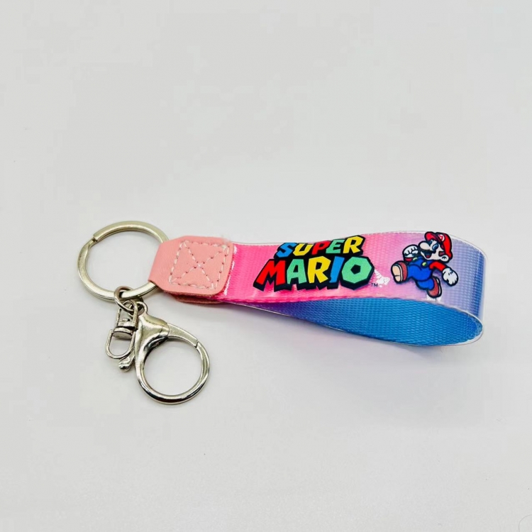Super Mario Anime peripheral colorful lanyard keychain Blister cardboard packaging  1005 price for 5 pcs