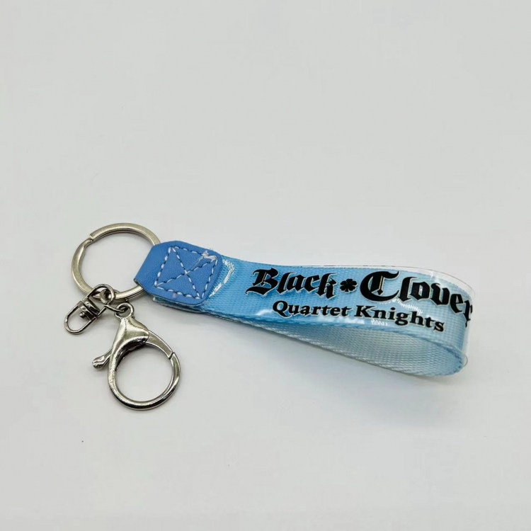 black clover Movie star colorful lanyard keychain blister cardboard packaging price for 5 pcs