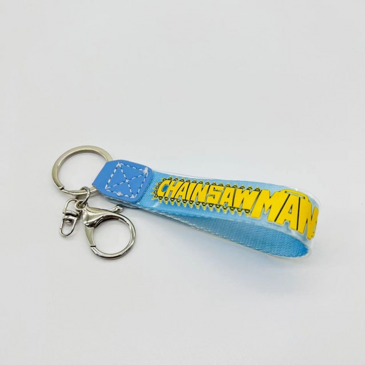 chainsaw man Anime peripheral colorful lanyard keychain Blister cardboard packaging price for 5 pcs