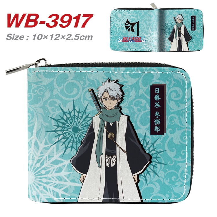 Bleach Anime Full Color Short All Inclusive Zipper Wallet 10x12x2.5cm  WB-3917A