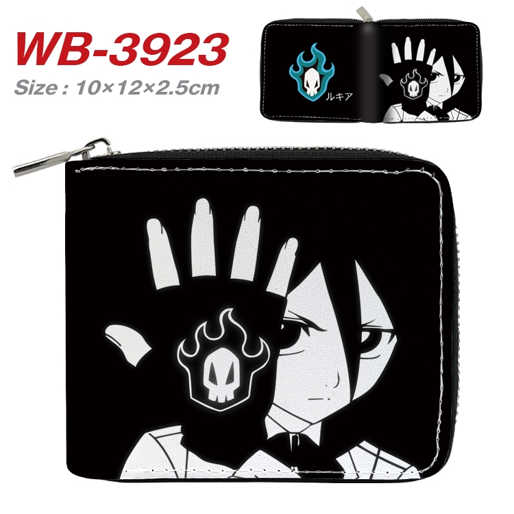 Bleach Anime Full Color Short All Inclusive Zipper Wallet 10x12x2.5cm WB-3923A