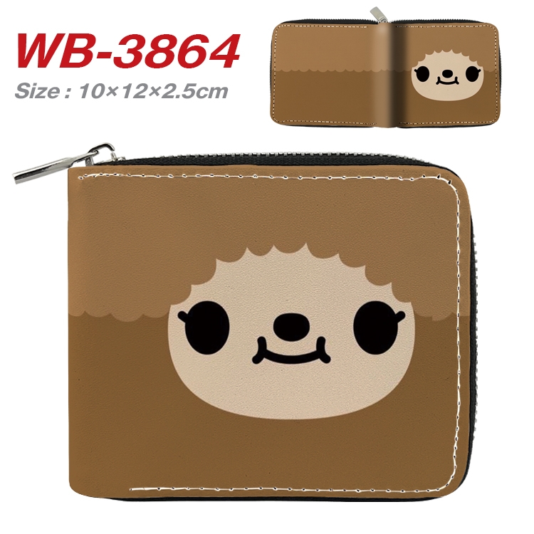 toca life world Anime Full Color Short All Inclusive Zipper Wallet 10x12x2.5cm WB-3864A