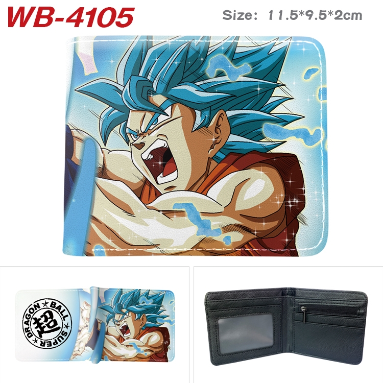 DRAGON BALL Full color pu leather half fold short wallet wallet 11.5X9.5X2CM WB-4105A