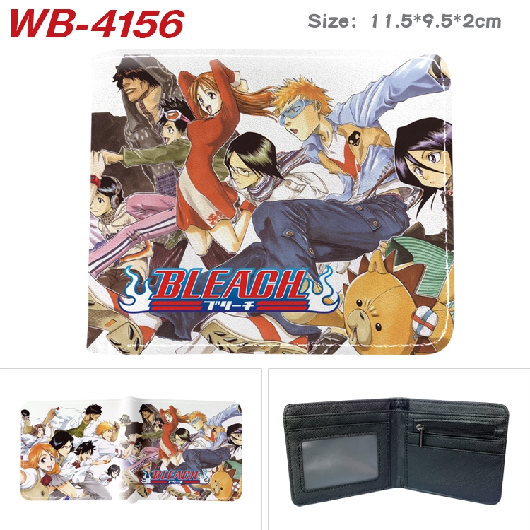 Bleach Full color pu leather half fold short wallet wallet 11.5X9.5X2CM WB-4156A