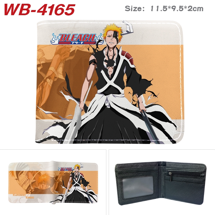 Bleach Full color pu leather half fold short wallet wallet 11.5X9.5X2CM WB-4165A