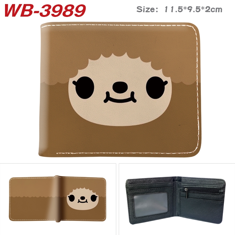 toca life world Full color pu leather half fold short wallet wallet 11.5X9.5X2CM WB-3989A