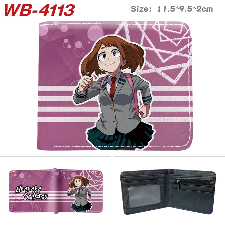 My Hero Academia Full color pu leather half fold short wallet wallet 11.5X9.5X2CM WB-4113A