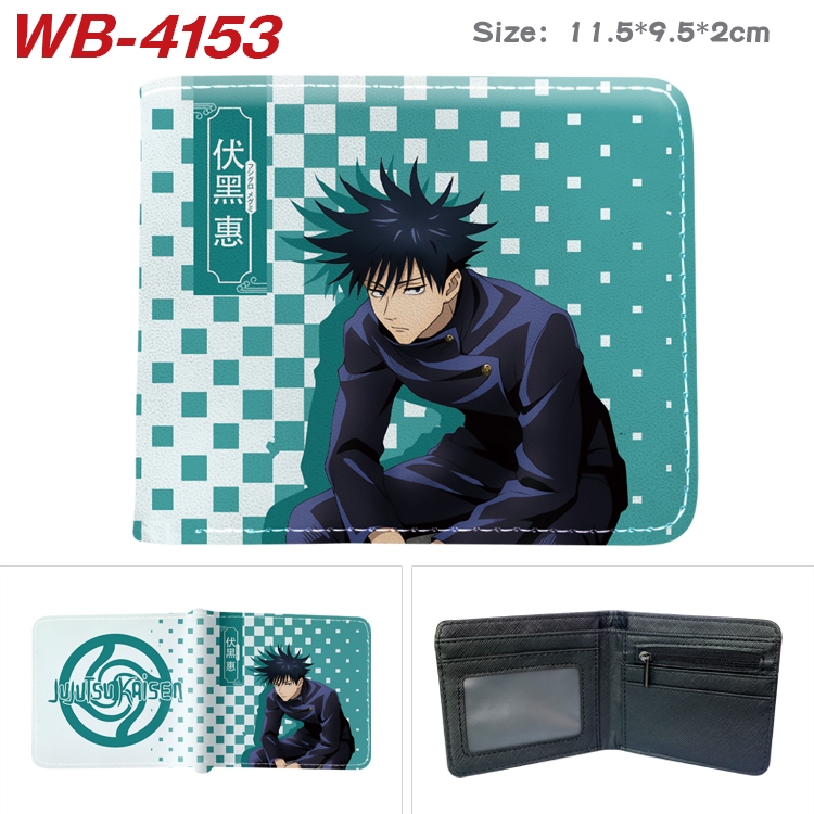 Jujutsu Kaisen Full color pu leather half fold short wallet wallet 11.5X9.5X2CM WB-4153A