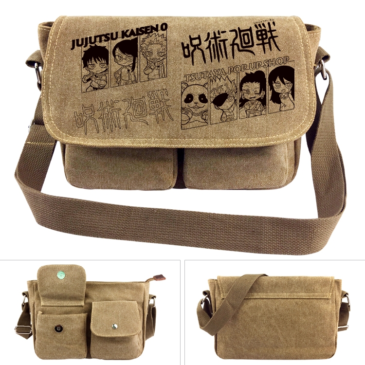 Jujutsu Kaisen Anime peripheral canvas shoulder bag shoulder bag 7x28x20cm