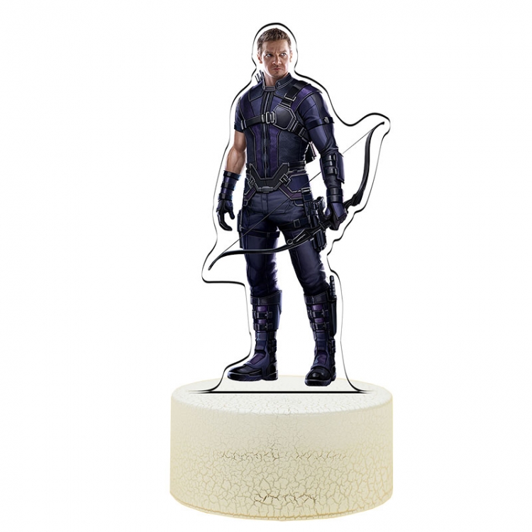 The avengers allianc Color Acrylic Night Light 16 Color-changing Remote Control USB Interface Box Set 19X7X4CM white cra