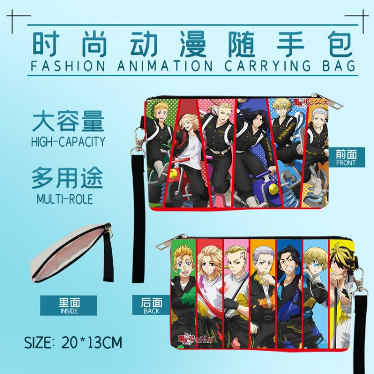 Tokyo Revengers Fashion Anime Large Capacity Handbag Cosmetic Bag Pencil Case 20x13cm