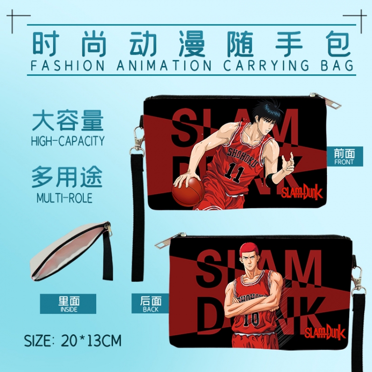 Slam Dunk Fashion Anime Large Capacity Handbag Cosmetic Bag Pencil Case 20x13cm