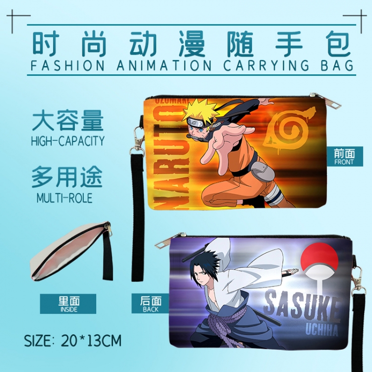 Naruto Fashion Anime Large Capacity Handbag 20x13cm