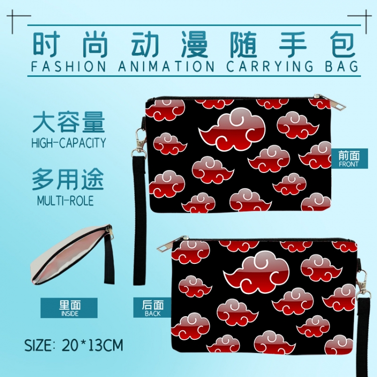 Naruto Fashion Anime Large Capacity Handbag 20x13cm