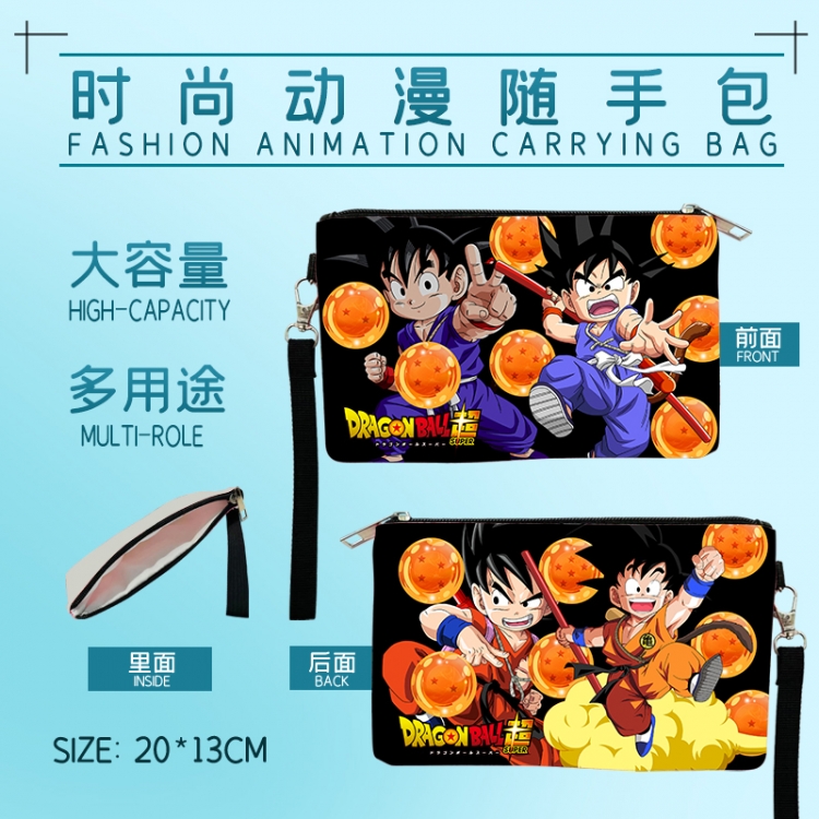 DRAGON BALL Fashion Anime Large-capacity Handbag Painting Cosmetic Bag Pencil Case 20x13cm