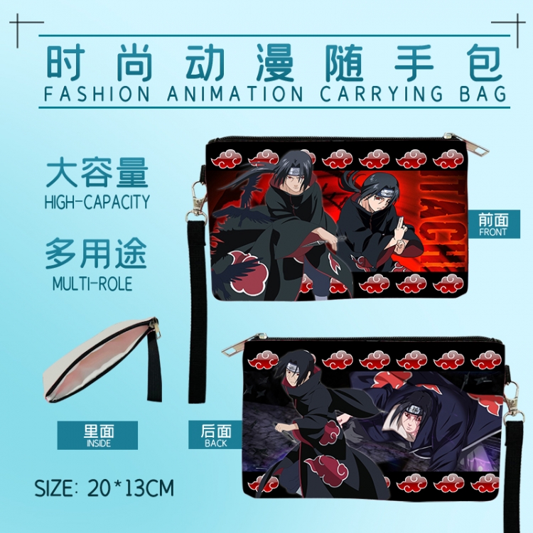 Naruto Fashion Anime Large Capacity Handbag Cosmetic Bag Pencil Case 20x13cm