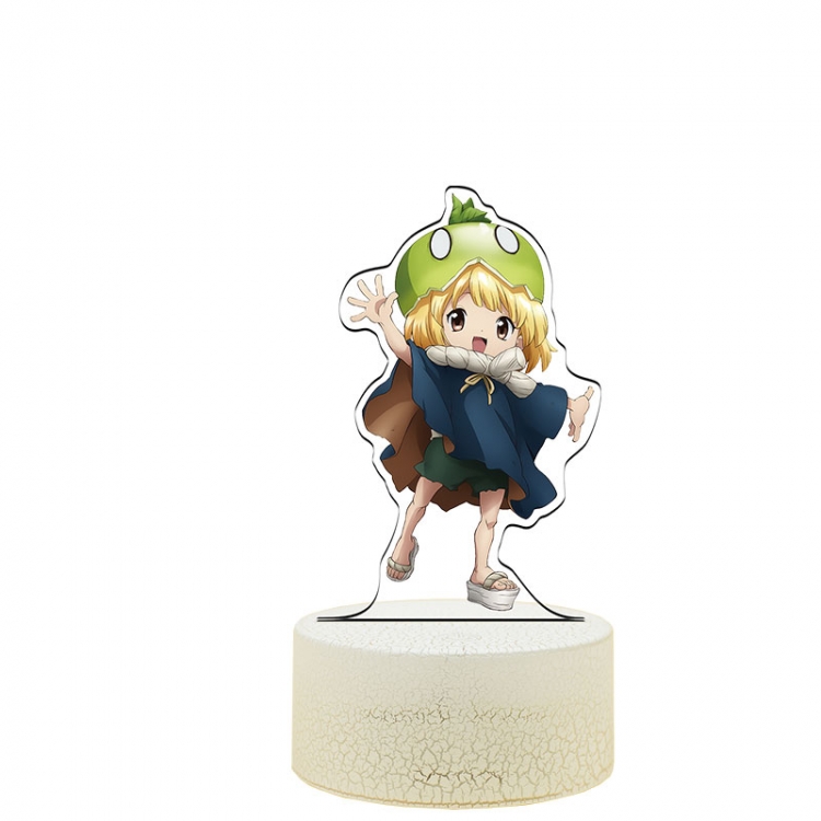 Dr.STONE Suika Acrylic Night Light 16 Color-changing USB Interface Box Set 19X7X4CM white base