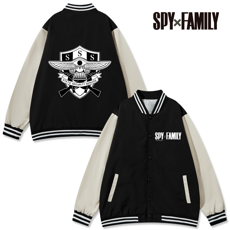 SPY×FAMILY Anime color blocking button top coat from M to 3XL