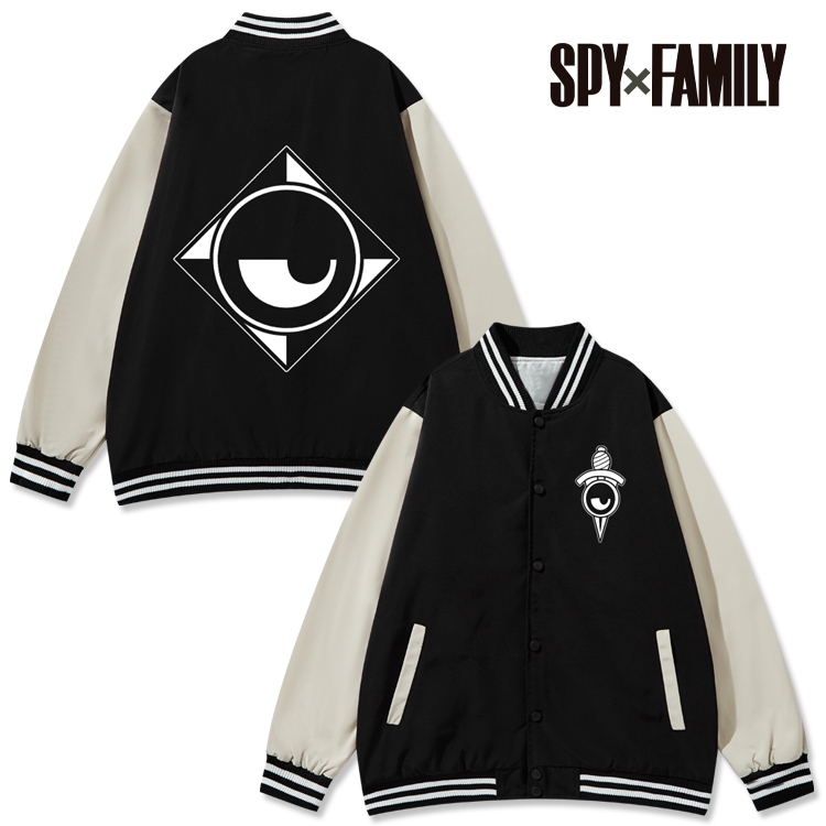 SPY×FAMILY Anime color blocking button top coat from M to 3XL