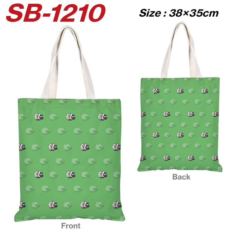 Sheep A Sheep Game cartoon canvas portable shoulder bag handbag shopping bag 38X35CM SB-1210