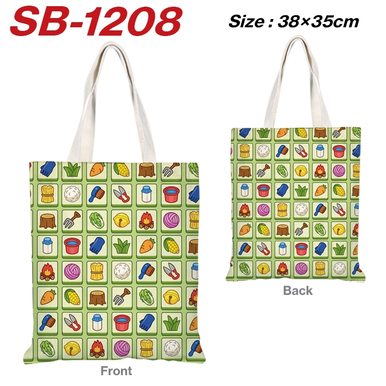 Sheep A Sheep Game cartoon canvas portable shoulder bag handbag shopping bag 38X35CM SB-1208