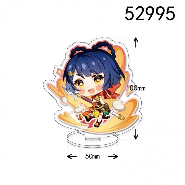 Genshin Impact Anime character acrylic Standing Plates  Keychain 10cm 52995