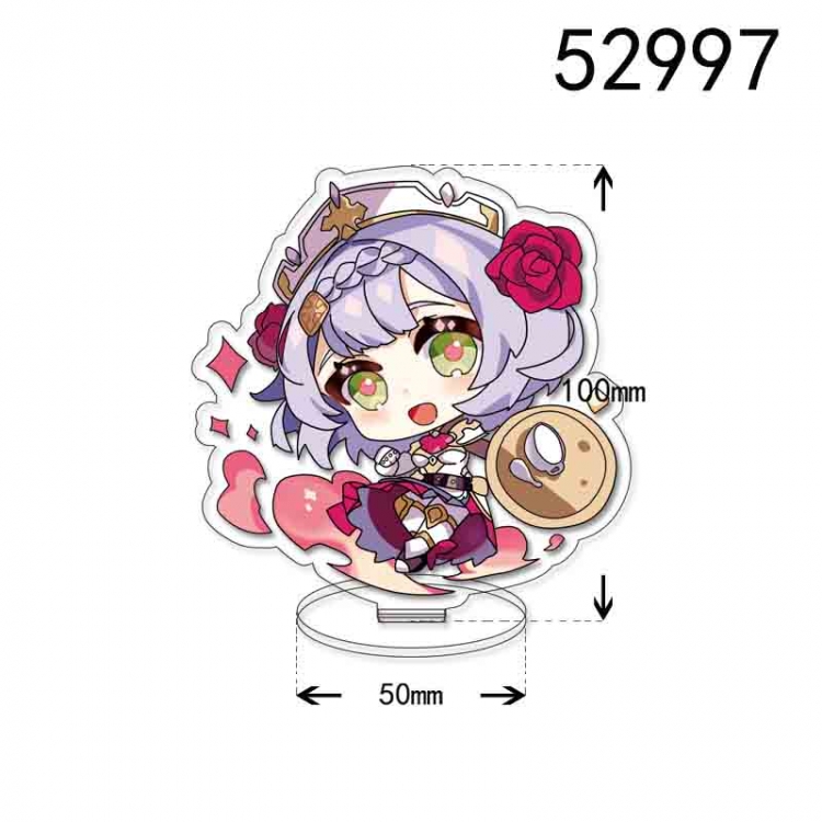 Genshin Impact Anime character acrylic Standing Plates  Keychain 10cm 52997