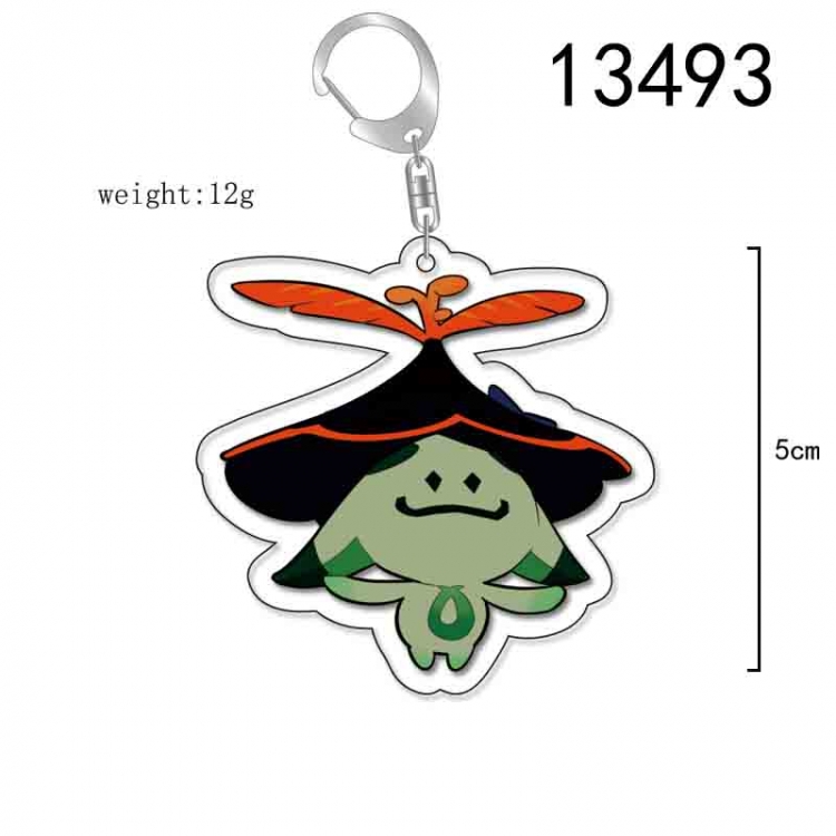 Genshin Impact Anime Acrylic Keychain Charm price for 5 pcs 13493