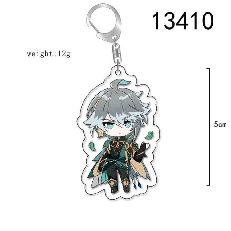 Genshin Impact Anime Acrylic Keychain Charm price for 5 pcs 13410