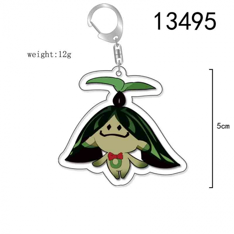 Genshin Impact Anime Acrylic Keychain Charm price for 5 pcs 13495