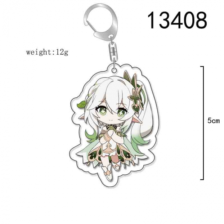 Genshin Impact Anime Acrylic Keychain Charm price for 5 pcs 13408