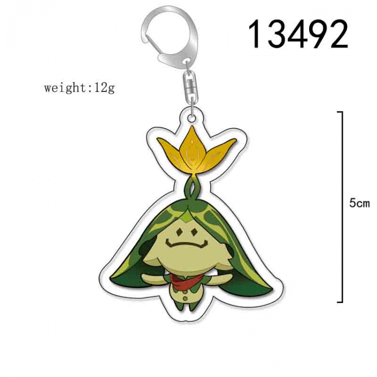 Genshin Impact Anime Acrylic Keychain Charm price for 5 pcs 13492