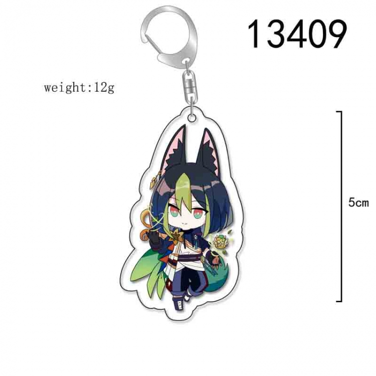 Genshin Impact Anime Acrylic Keychain Charm price for 5 pcs 13409