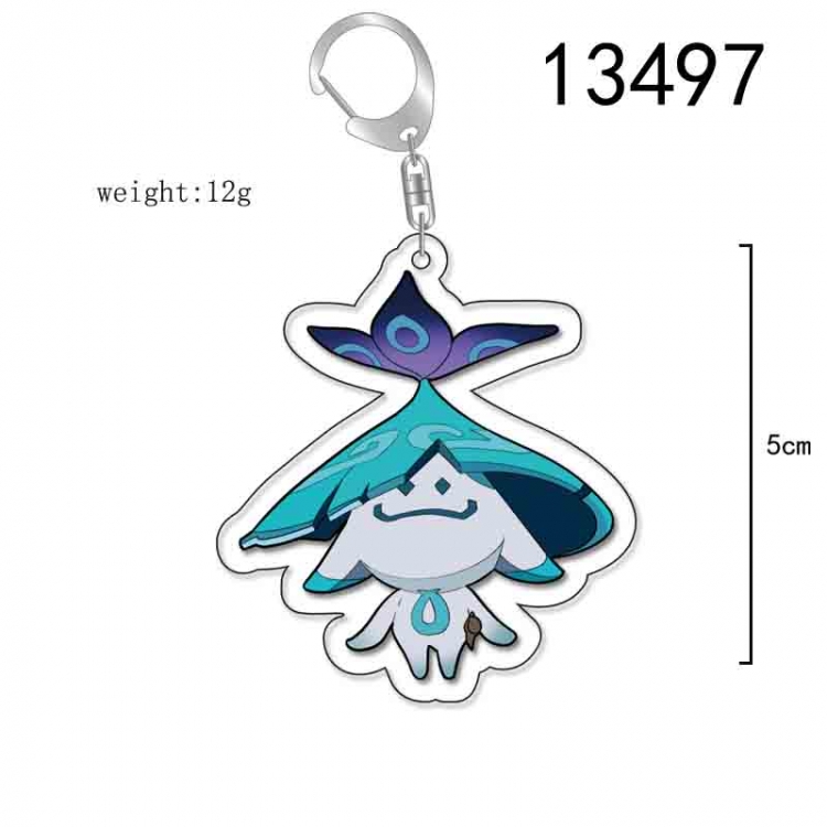 Genshin Impact Anime Acrylic Keychain Charm price for 5 pcs 13497