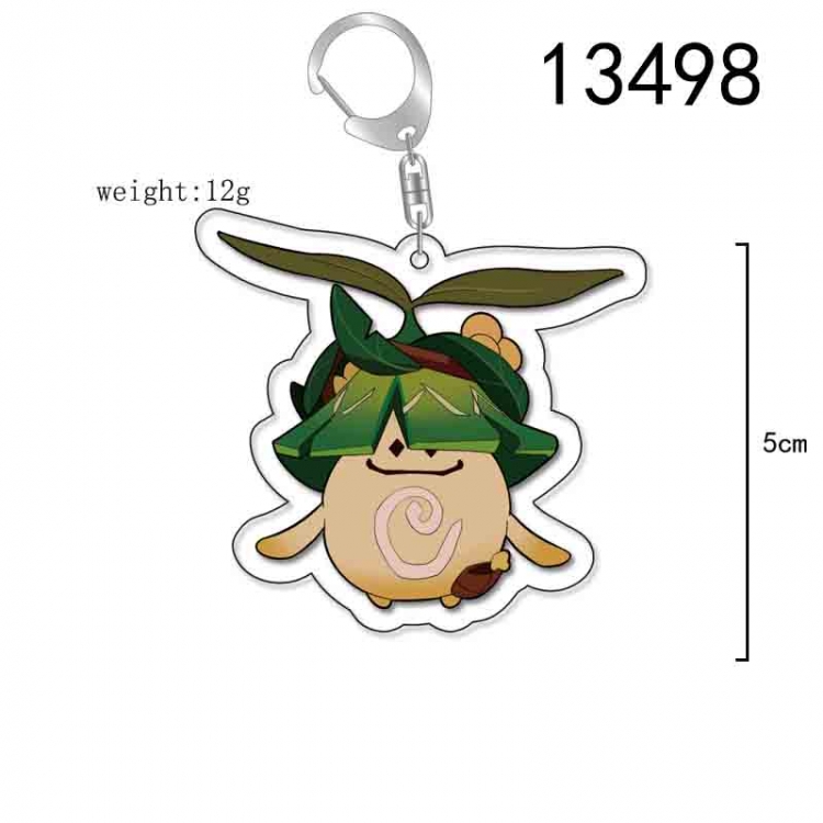 Genshin Impact Anime Acrylic Keychain Charm price for 5 pcs 13498