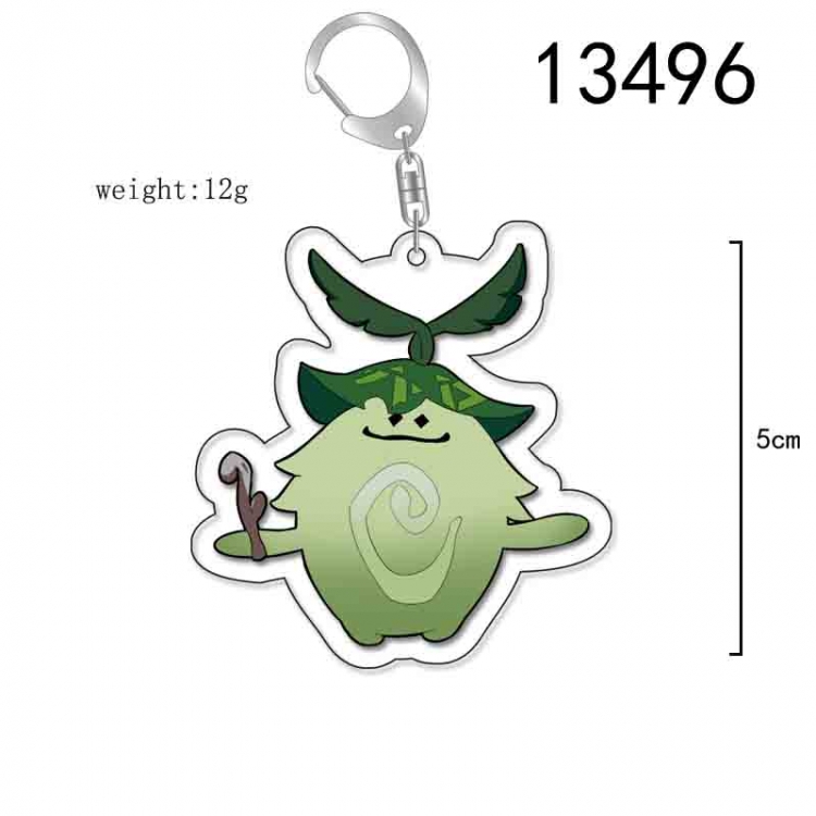 Genshin Impact Anime Acrylic Keychain Charm price for 5 pcs 13496