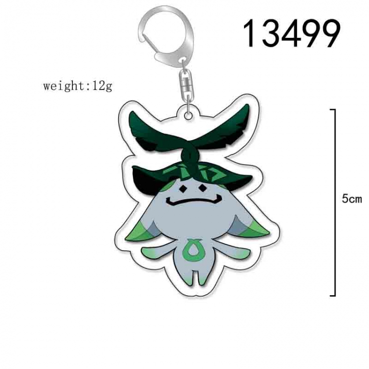 Genshin Impact Anime Acrylic Keychain Charm price for 5 pcs 13499